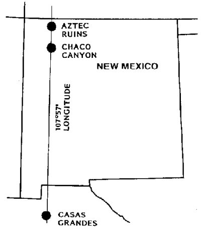 Three major Anasazi sites