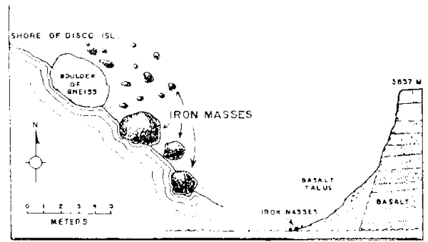 Iron meteorites found on Disco Island