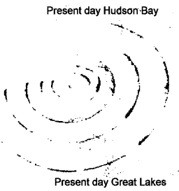 Gravity anomaly ripples near Husdon Bay, Canada