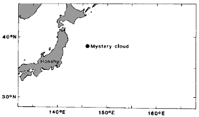Mystery cloud near Japan