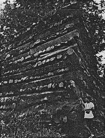 Portion of 'temple' at Nan Madol