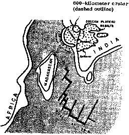 Deccan basalt flows in Western India