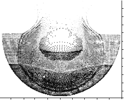 Impact of a comet into the ocean