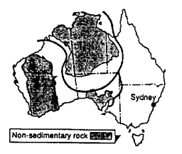 Electic current flowing from Western Australia southward into South Australia