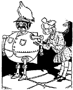 Tik-tok, the famous thinking machine in the Land of Oz