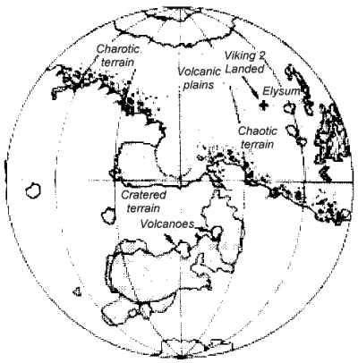 Eastern hemisphere of 'two-face' Mars