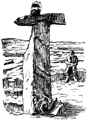 Standing stone located near Ungava Bay, Quebec